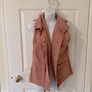 Pink Cargo Vest - Medium